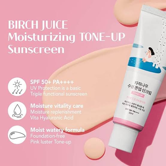 Round Lab Birch Juice Moisturising Tone-Up Sunscreen