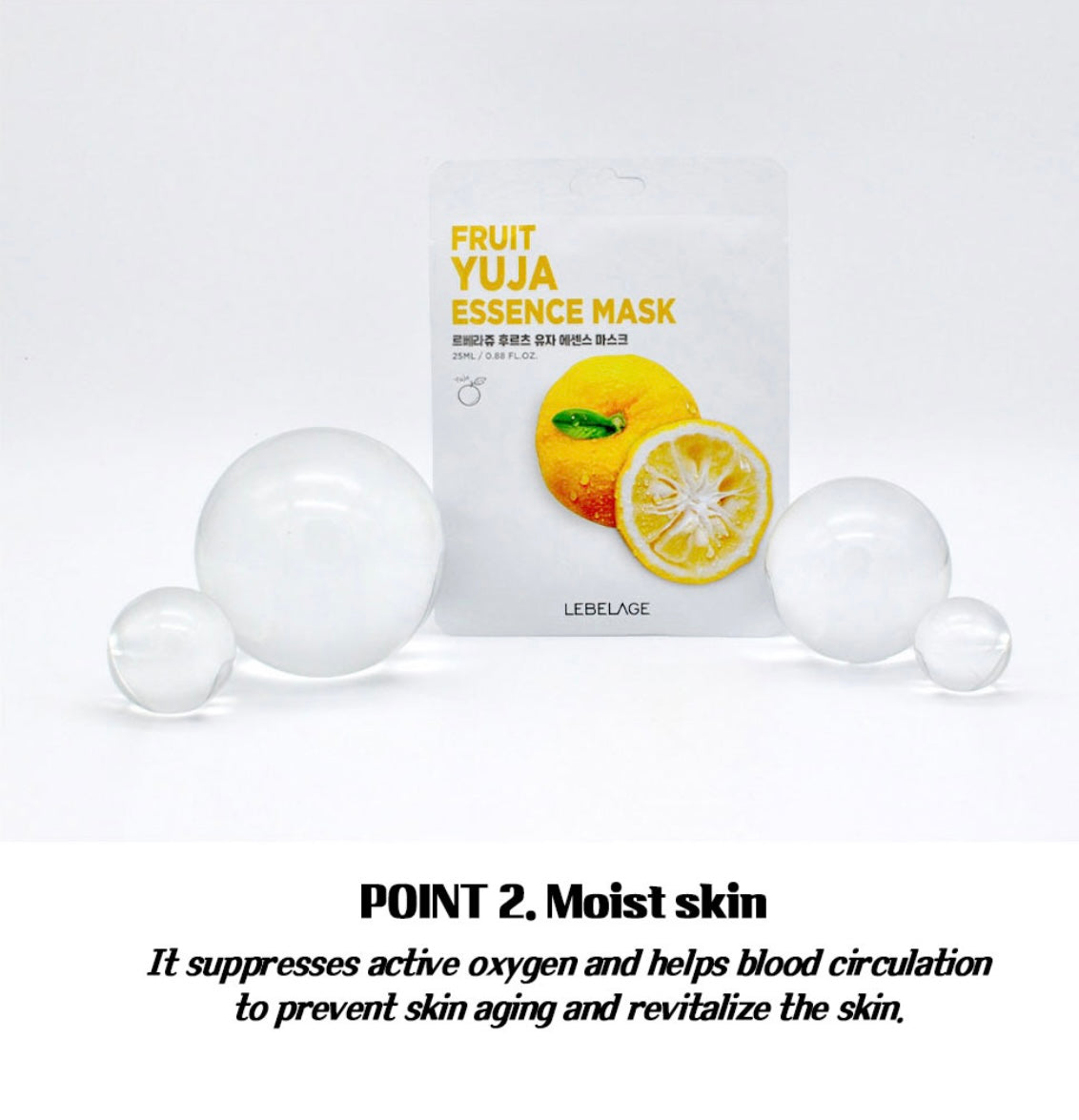 LEBELAGE  - Fruit Yuja Essence Mask 25ml