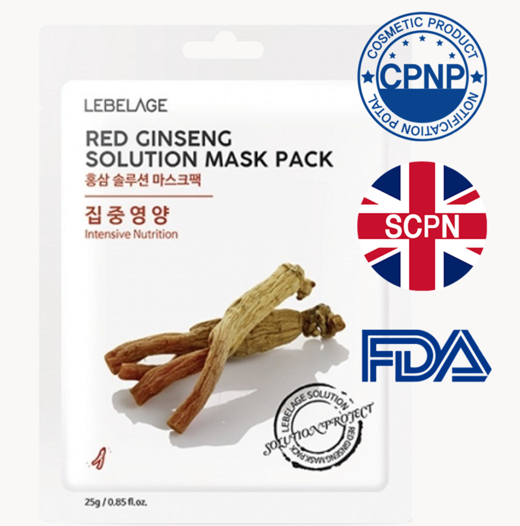 LEBELAGE - Red Ginseng Solution Mask Pack