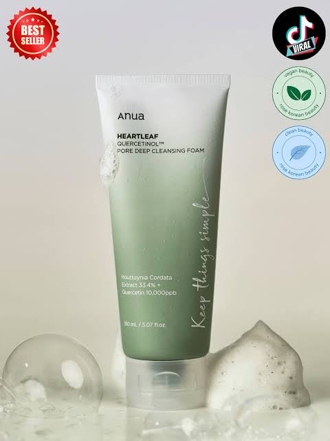 Anua - Heartleaf Quercetinol Pore Deep Cleansing Foam